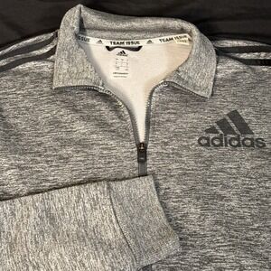 Adidas Climawarm Zip Up Heater Gray Jacket Sweater Men's Size Large Athletic Gym